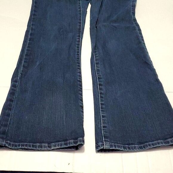 Michael Michael Kors Sausilito Dark Wash Mid/Low Rise Western Bootcut Jeans - Picture 6 of 12